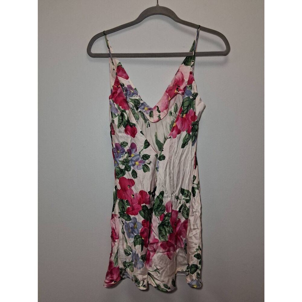 Y2k Victoria secret womens small slip lingerie mini dress night gown pink cream - Picture 5 of 9
